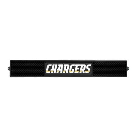 Fanmats FanMats Drink Mat, 20514, NFL - Los Angeles Chargers, 3-1/4"x 24"x 1" 20514